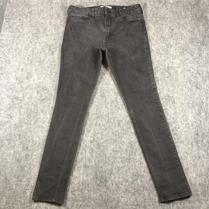 PacSun Stacked Skinny Jeans Mens 34x32 Gray Charcoal Slim Fit Stretch Denim